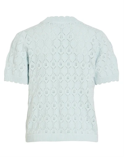 Vila - VILOwen Pointelle Strik - Nantucket Breeze 